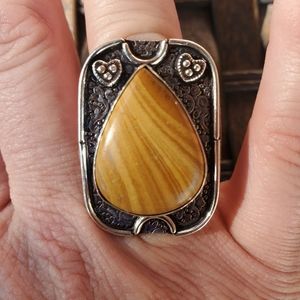 New Dolomite 925 Silver Ring.